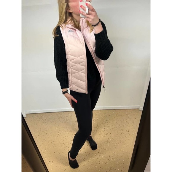 The North Face Light Pink Puffer Vest - Picture 2 of 5